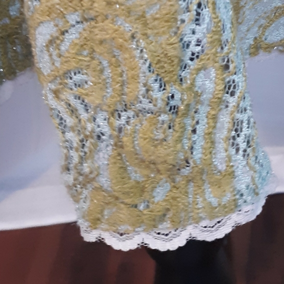 Free people acrylic wool lace maxi skirt sz SP *O - Picture 6 of 10